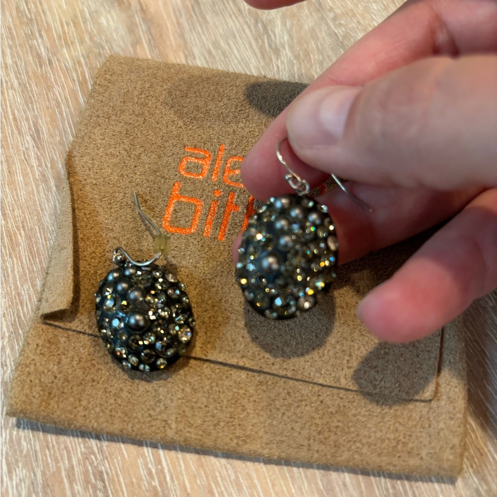 Alexis Bittar Black and Gold Earrings